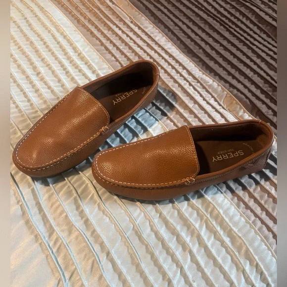Sperry Brown Moccasin-Style Leather Loafers - Picture 2 of 6